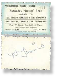 Denny Laine and The Diplomats Ticket - Wednesbury Youth Centre